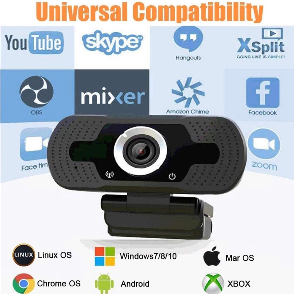 1080P Webcam, NP HD PC Webcam USB Mini Computer - Picture 7 of 7